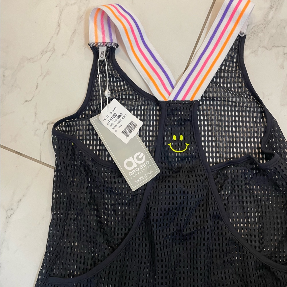 Alto Giro Mesh Racerback Top large grande workout top Zumba activewear cycling